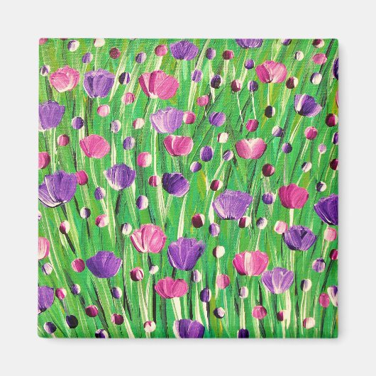 Bloemen op parade magneet (Voorkant)