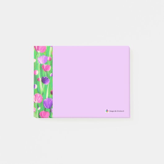Bloemen op parade post-it® notes (Voorkant)