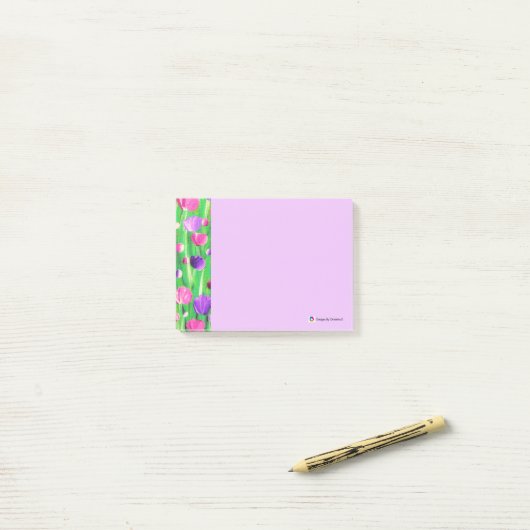 Bloemen op parade post-it® notes (Op bureau)
