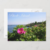 Bloemen op Rhode Island Briefkaart (Voorkant / Achterkant)