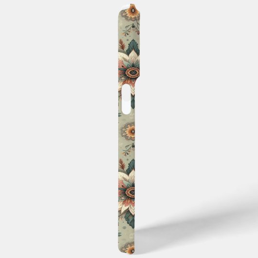 Bloemen op Sage Case-Mate iPhone Case (Achterkant / Rechts)