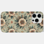 Bloemen op salie Case-Mate iPhone case (Achterkant (horizontaal))