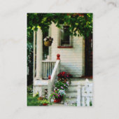 Bloemen op stappen visitekaartje (Achterkant)