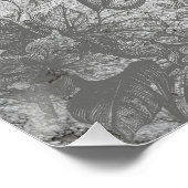  bloemen op steen Edgar Allen Poe Perfect Poster (Hoek)