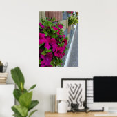 bloemen op stoep poster (Thuiskantoor)