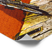 Bloemen op straat. Cordoba, Andalusië, Spanje. Poster (Hoek)