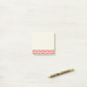 Bloemen op Strepen Post-It® Notities Notes (Op bureau)