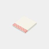 Bloemen op Strepen Post-It® Notities Notes (Schuin)