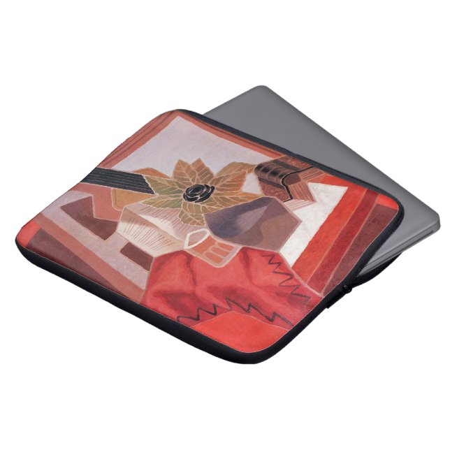 Bloemen op tafel door Juan Gris,  Cubisme Laptop Sleeve (Voorkant top)
