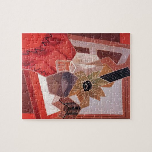 Bloemen op tafel door Juan Gris, Cubisme Legpuzzel (Horizontaal)