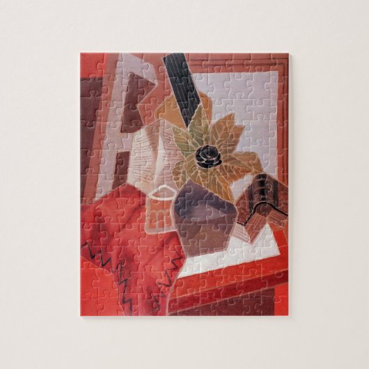 Bloemen op tafel door Juan Gris, Cubisme Legpuzzel (Verticaal)