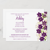 Bloemen op uitnodiging van Gold Trellis Bridal Sho (Voorkant / Achterkant)