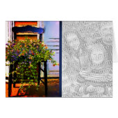 Bloemen op Waterverf van voorzitter Kunstfoto (Voorkant Horizontaal)