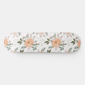 bloemen op witte achtergrond persoonlijk skateboard (Horizontaal)