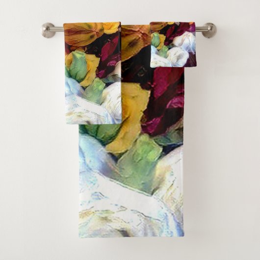 Bloemen op zomerdag bad handdoek (Insitu)