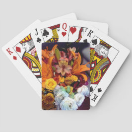 Bloemen op zomerdag pokerkaarten