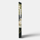 Bloemen op zwart Case-Mate iPhone case (Achterkant / Links)