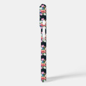 Bloemen op zwart Case-Mate iPhone case (Achterkant / Links)