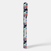Bloemen op zwart Case-Mate iPhone case (Achterkant / Rechts)