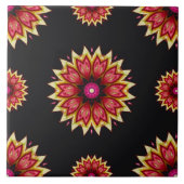 Bloemen op zwart tegeltje (Voorkant)