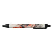 Bloemen op zwart zwarte inkt pen (Bodem)