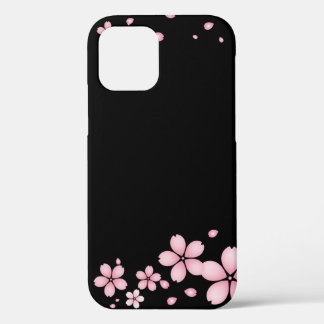 Bloemen op zwarte achtergrond Case-Mate iPhone case