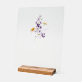 Bloemen Open Bar Acryl Teken Acryl Bord (Hoek)