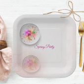 Bloemen orb papier borden papieren bordje