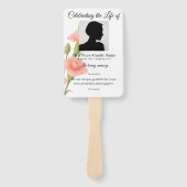 Bloemen order of service handwaaier (Voorkant)
