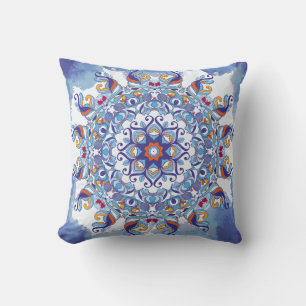 Bloemen ornament, artistiek ontwerp. kussen