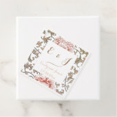  Bloemen Ornament Bruiloft Bedankjes Labels (In situ)