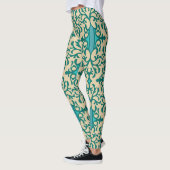 Bloemen Ornament: Modieus Modern Naadloos Leggings (Links)