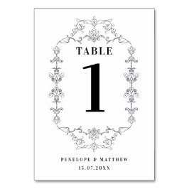  Bloemen Ornament Rand Tafelnummer