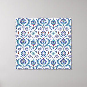 Bloemen Ornament: Traditioneel Arabisch patroon. Canvas Afdruk