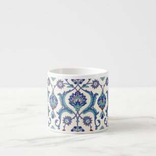 Bloemen Ornament: Traditioneel Arabisch patroon. Espresso Kop