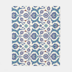 Bloemen Ornament: Traditioneel Arabisch patroon. Fleece Deken