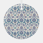 Bloemen Ornament: Traditioneel Arabisch patroon. Glas Ornament (Voorkant)