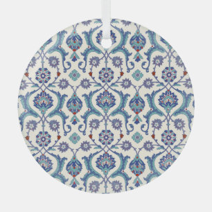 Bloemen Ornament: Traditioneel Arabisch patroon. Glas Ornament