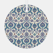 Bloemen Ornament: Traditioneel Arabisch patroon. Glas Ornament (Achterkant)