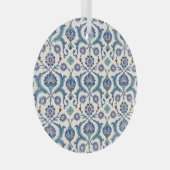 Bloemen Ornament: Traditioneel Arabisch patroon. Glas Ornament (Voorkant Rechts)