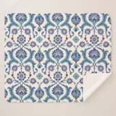 Bloemen Ornament: Traditioneel Arabisch patroon. Sherpa Deken (Voorkant (horizontaal))