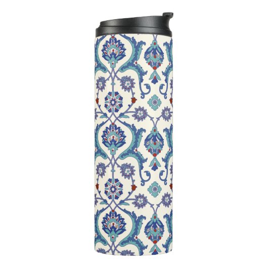 Bloemen Ornament: Traditioneel Arabisch patroon. Thermosbeker (Gedraaid links)