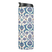 Bloemen Ornament: Traditioneel Arabisch patroon. Thermosbeker (Geroteerd rechts)