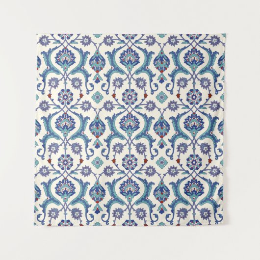 Bloemen Ornament: Traditioneel Arabisch patroon. Wandkleed (Voorkant)