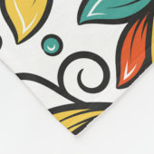 Bloemen Ornament: Turks-Indische motieven. Fleece Deken (Hoek)
