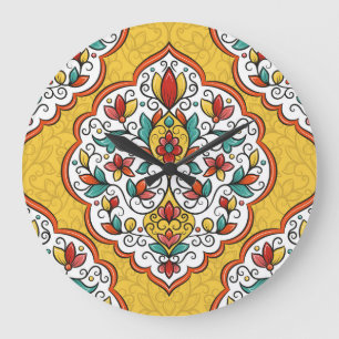 Bloemen Ornament: Turks-Indische motieven. Grote Klok