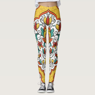 Bloemen Ornament: Turks-Indische motieven. Leggings