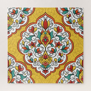 Bloemen Ornament: Turks-Indische motieven. Legpuzzel