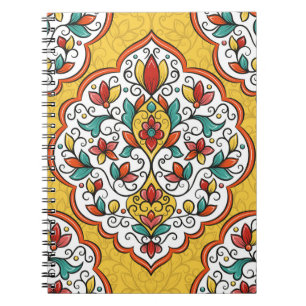 Bloemen Ornament: Turks-Indische motieven. Notitieboek