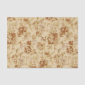  bloemen oud papierpatroon vervagen Parchment Tissuepapier (Voorkant)